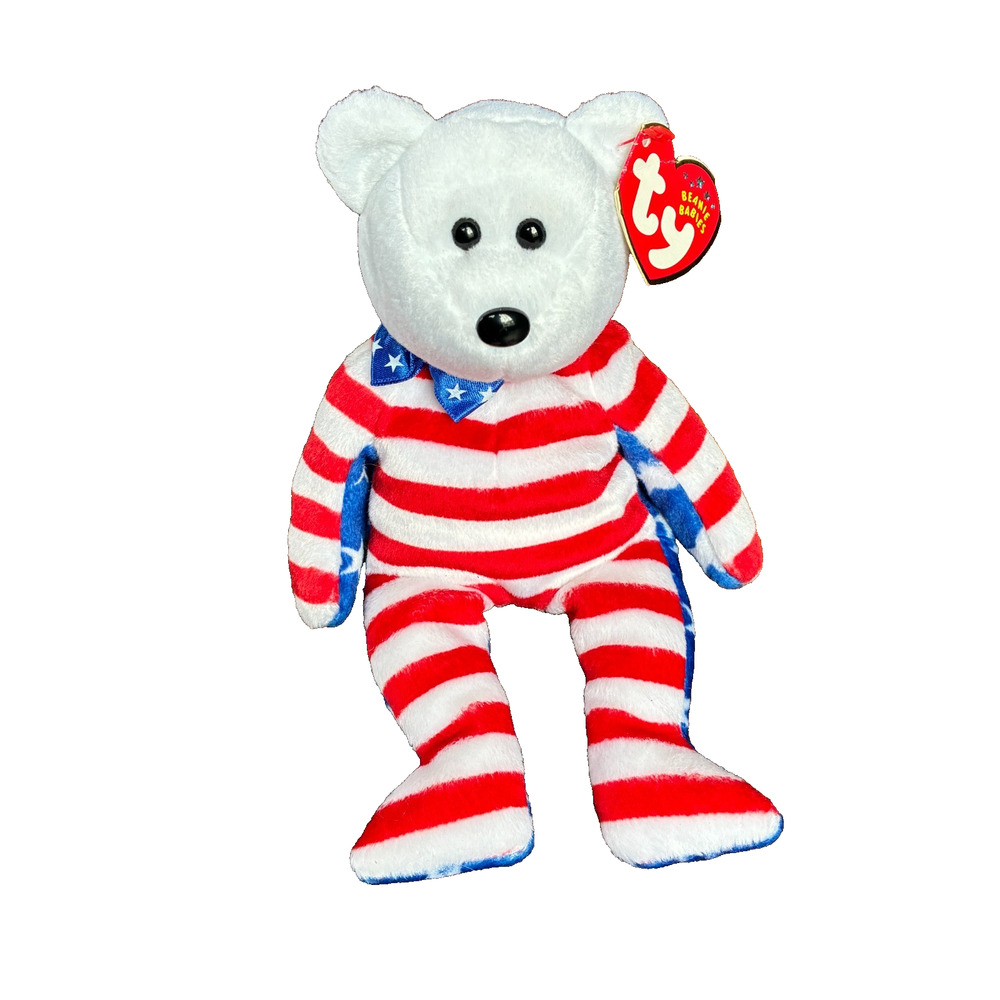 Ty Beanie Baby Liberty White